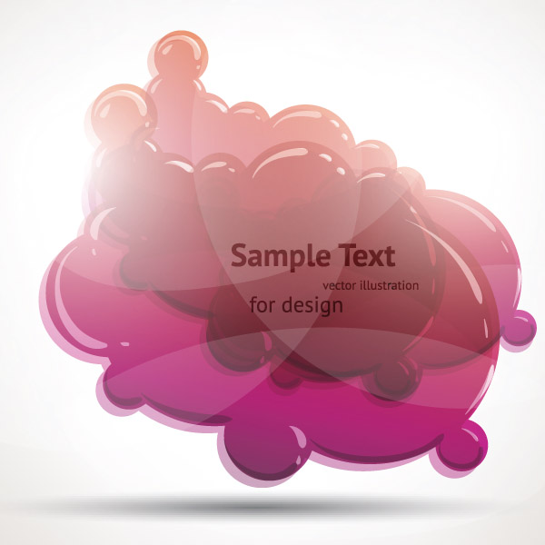 free vector Crystal clear graphics vector 2 cloud
